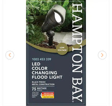 Load image into Gallery viewer, 75-Watt Equivalent Low Voltage Millennium Black Adjustable Light Color Integrated LED Outdoor Landscape Flood Light
