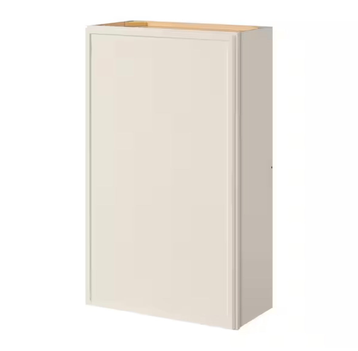 Leyton 24 in. W x 12 in. D x 42 in. H Ready to Assemble Plywood Slim Shaker Wall Kitchen Cabinet in Antique White