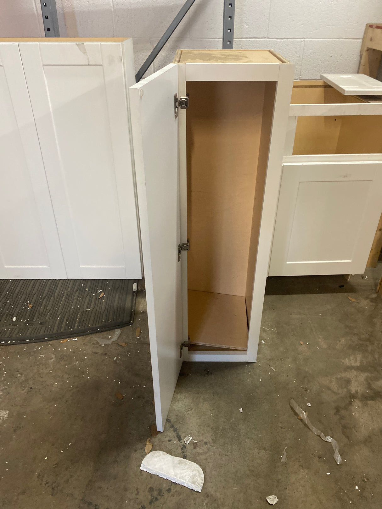 Newport 12x12x42 plywood wall KC in white