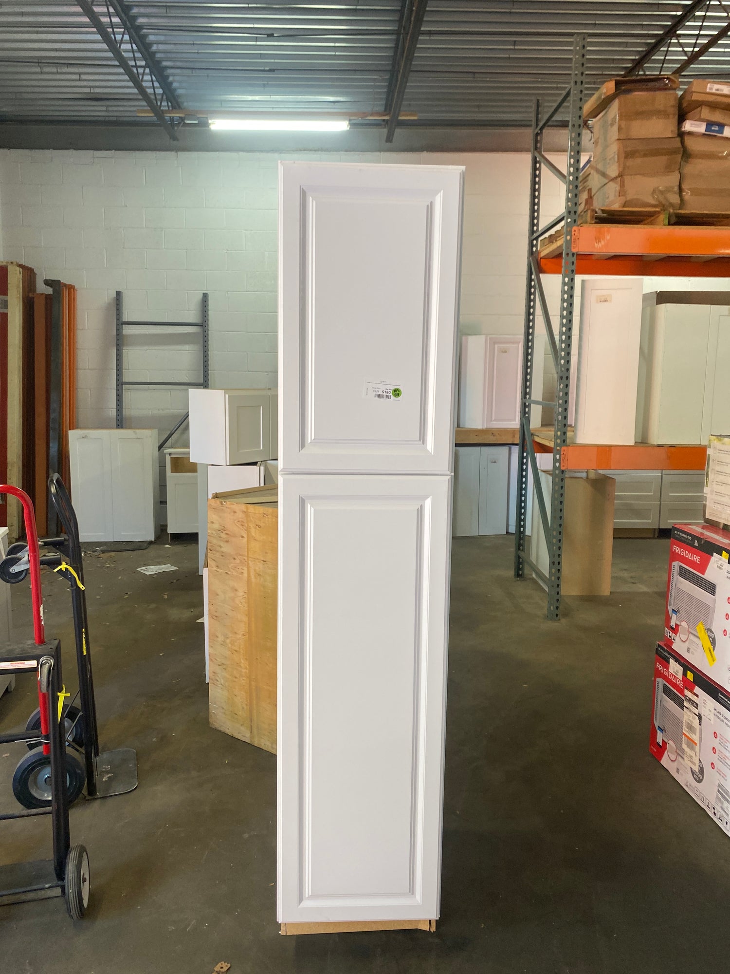 Hampton 18 in. W x 24 in. D x 84 H Assembled Pantry Kitchen Cabinet in Satin White