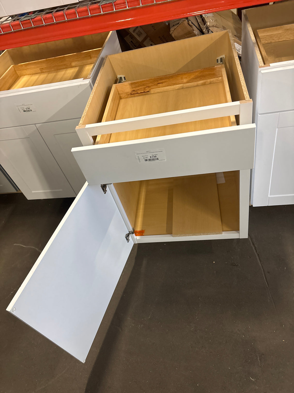 Shaker 24 in. W x 24 in. D x 34.5 in. H Assembled Base Cabinet in Satin White