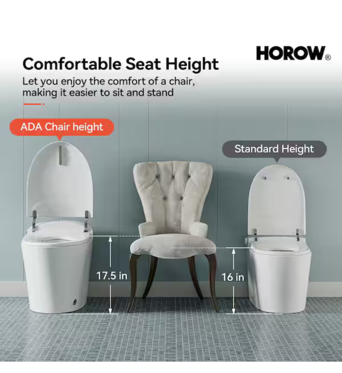 1/1.27 GPF Tankless Elongated Smart Toilet Bidet in White with Dual Flush System, Auto Flush, Heated Seat and Remote