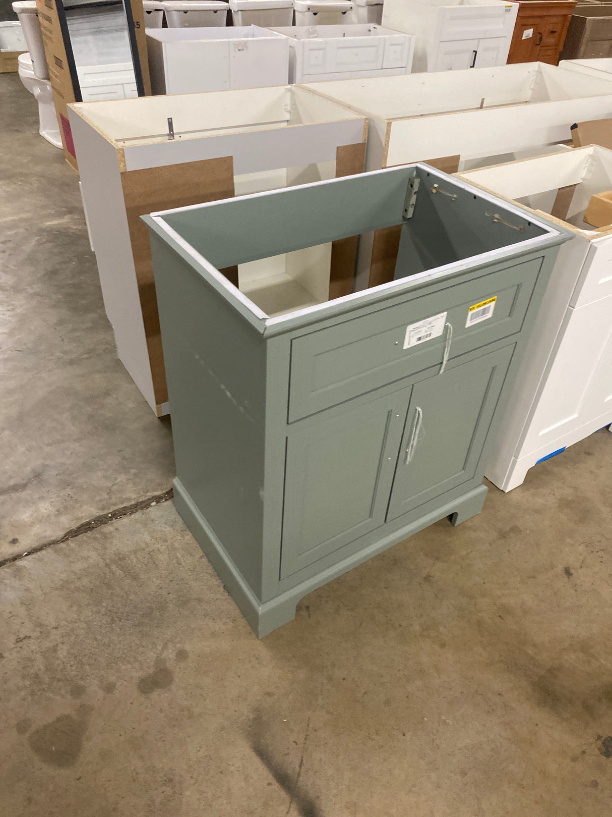 Doveton 30 in. Single Sink Sage Green Bath Vanity without top