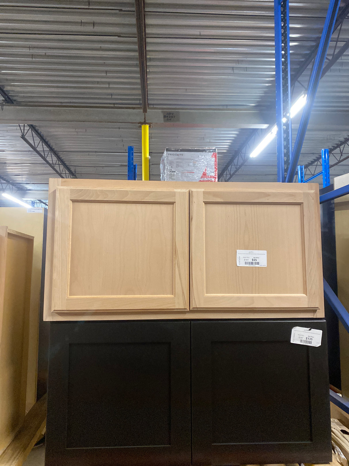 36 in. W x 12 in. D x 18 in. H Assembled Wall Bridge Kitchen Cabinet in Unfinished with Recessed Panel