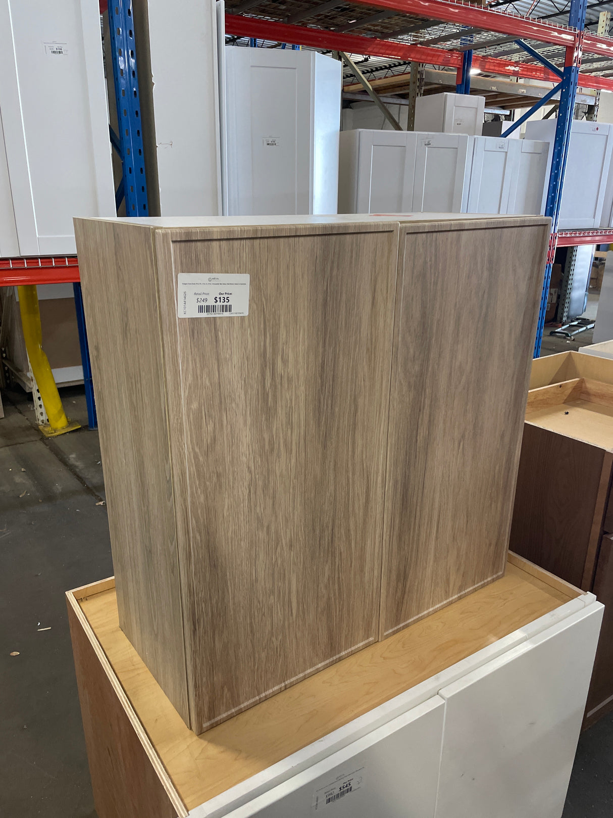 Designer Series Renly 30 in. W x 12 in. D x 30 in. H Assembled Slim Shaker Wall Kitchen Cabinet in Sandstone