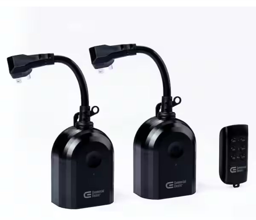 Wireless Indoor/Outdoor Remote Control with 2 Rev