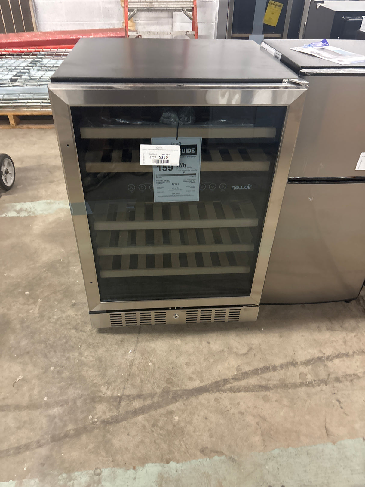 Dual Zone 24 in. 46-Bottle Built-In Wine Cooler Fridge Refrigerator with Lock and Reversible Door in Stainless Steel