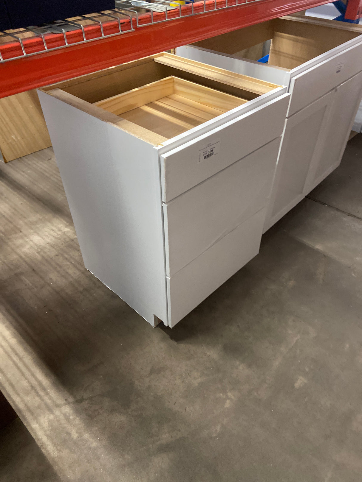 Westfield 24 in. W x 24 in. D x 35 in. H Shaker Stock Drawer Base Kitchen Cabinet in Feather White