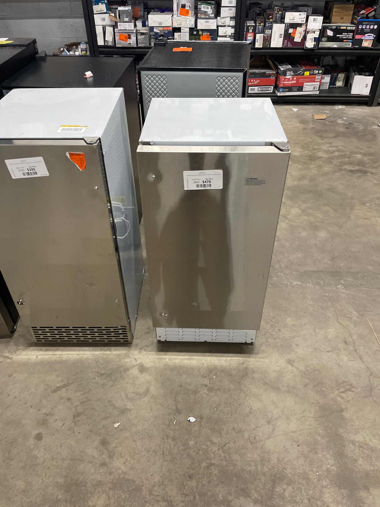 15 in. 66lbs/24H Nugget Ice Maker in Silver Stainless Steel, Bulit-in/Freestanding, Auto-Cleaning and fast cooling