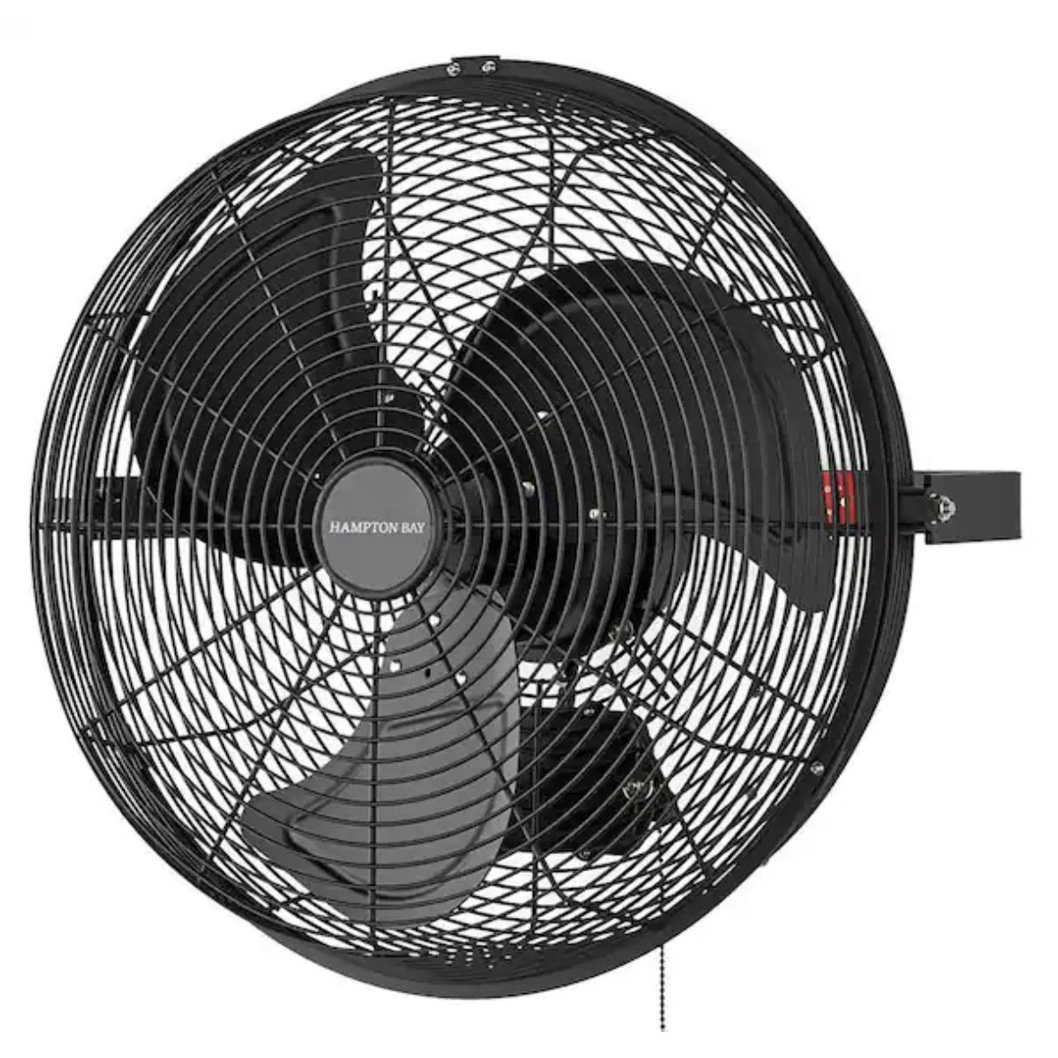 18 in. 3-Speed High Velocity Black Wall Mount Fan with 3 Blades