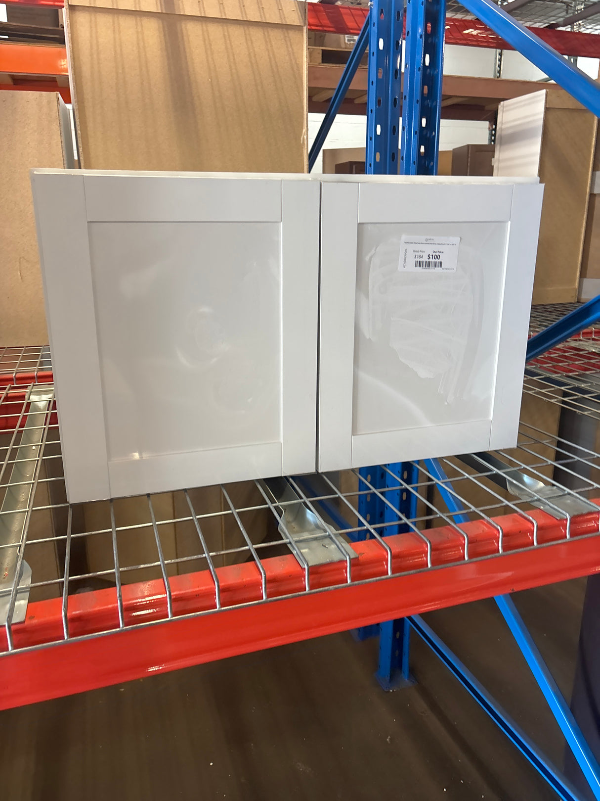 Westfield Feather White Shaker Stock Assembled Wall Kitchen Cabinet (30 in. W x 12 in. D x 18 in. H)