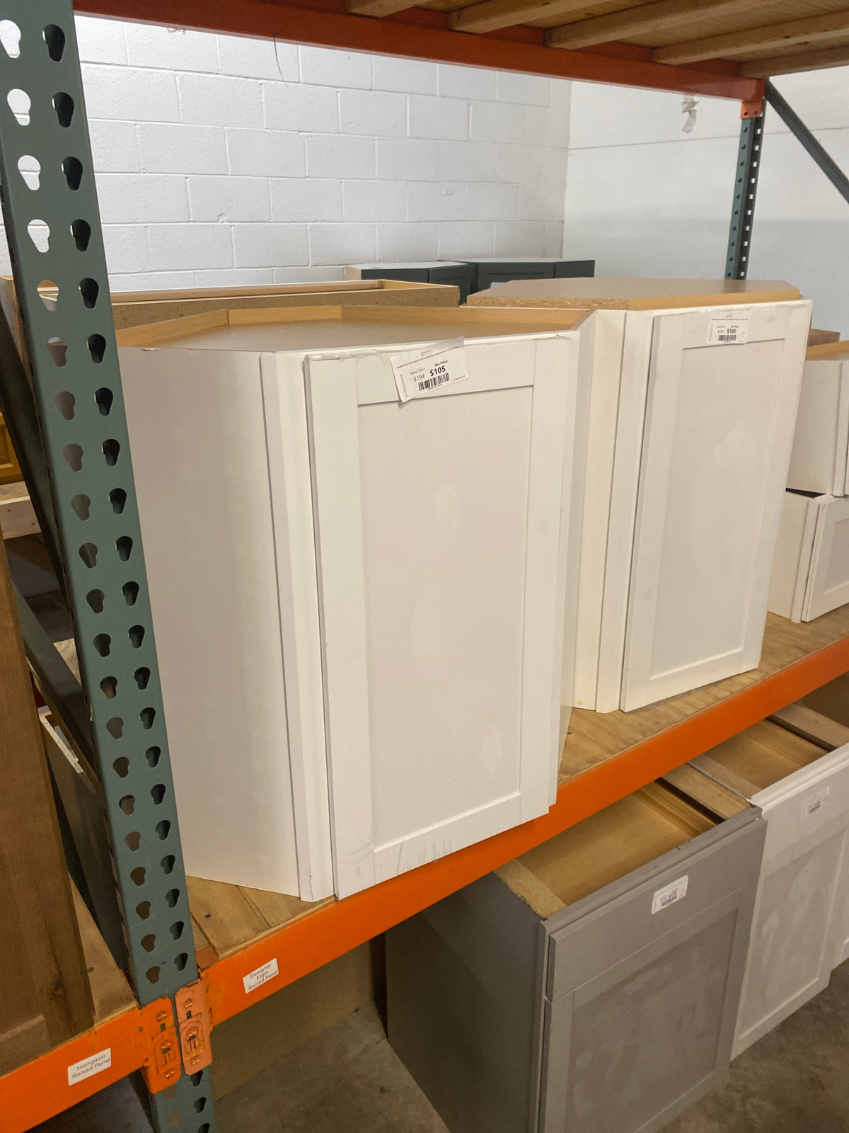 Westfield Feather White Shaker Stock Corner Wall Kitchen Cabinet (24 in. W x 12 in. D x 30 in. H)