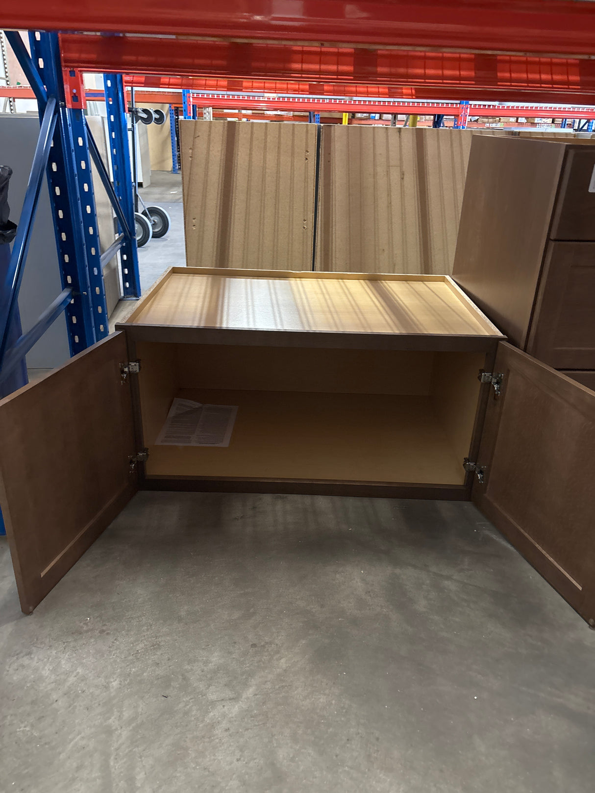 Sinclair 36 in. W x 24 in. D x 18 in. H Assembled Deep Wall Bridge Cabinet in Shaker Saddle Oak