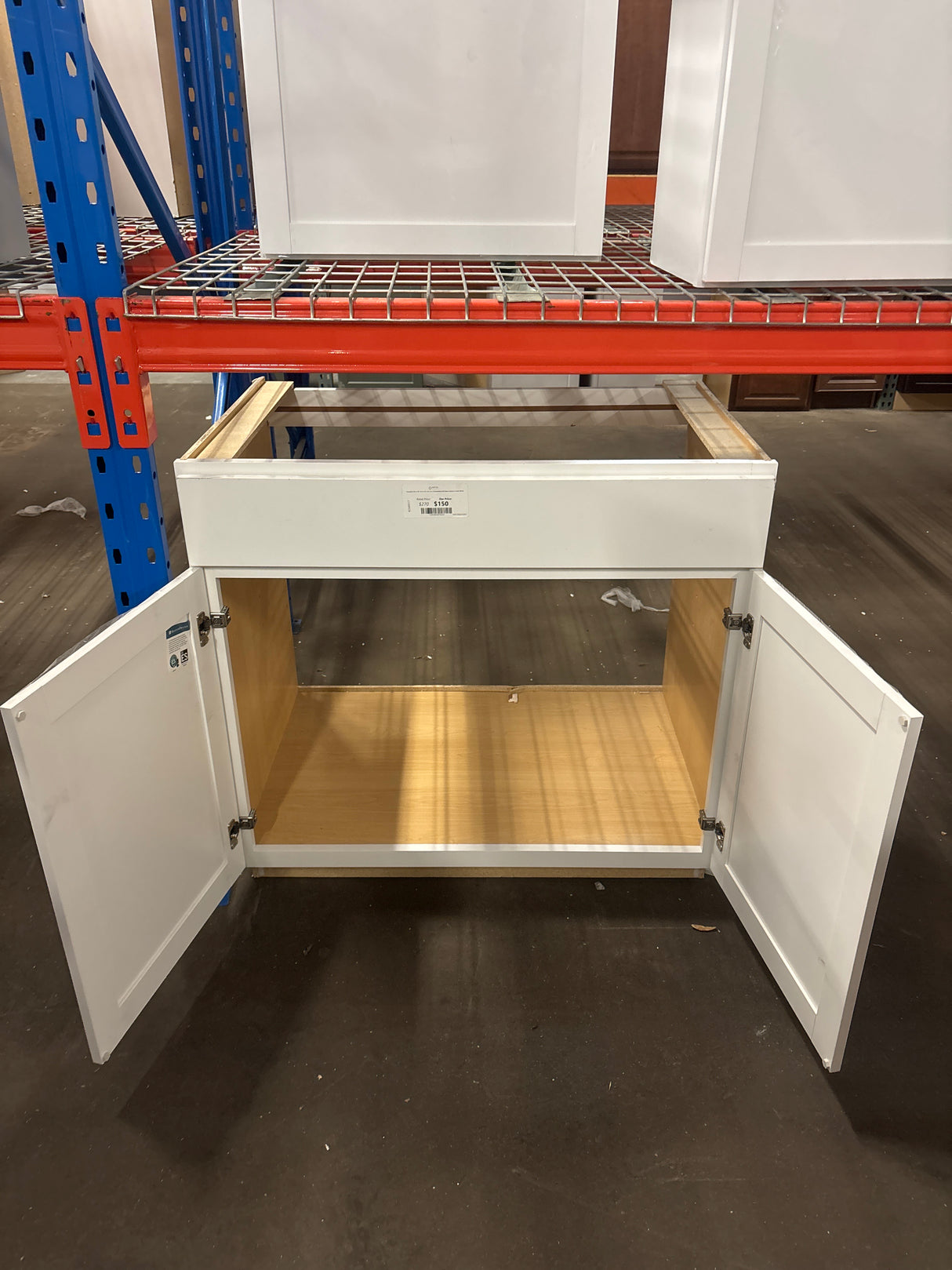 Hampton 36 in. W x 24 in. D x 34.5 in. H Assembled Sink Base Cabinet in Satin White