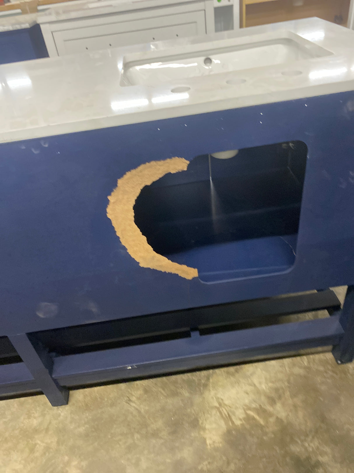 Newport Legacy Vanity 72"x22"x34" in Blue