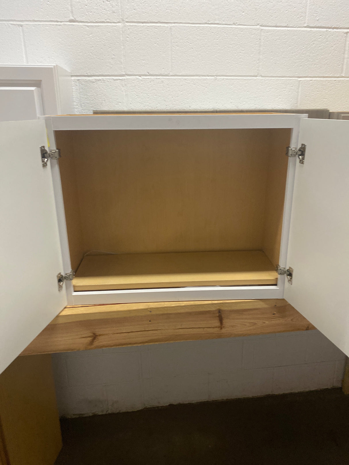 Hampton 30 in. W x 12 in. D x 24 in. H Assembled Wall Bridge Cabinet in Satin White