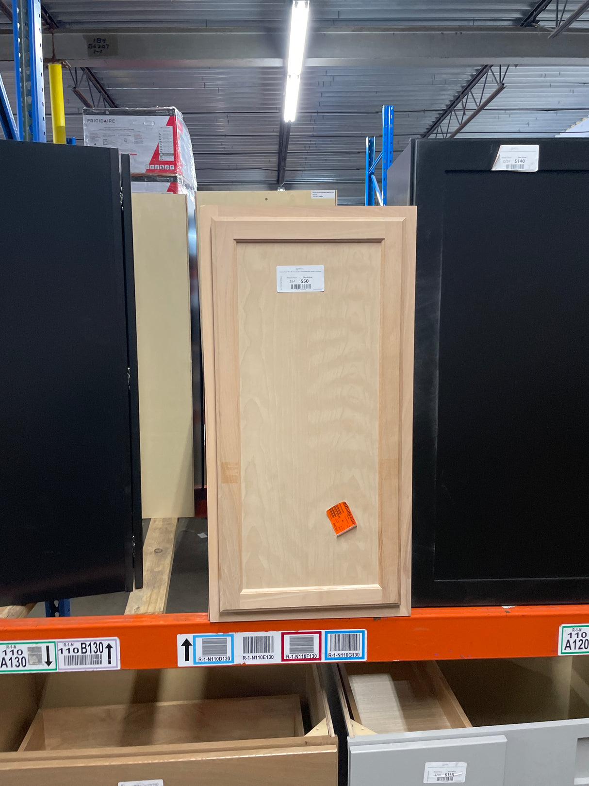Recessed Panel 18 in. W x 12 in. D x 36 in. H Assembled Wall Cabinet in Unfinished