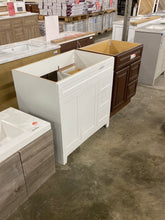 Load image into Gallery viewer, Thornbriar 36.0 in. W x 21.5 in. D x 34.2 in. H Bath Vanity Cabinet without Top in Polar White
