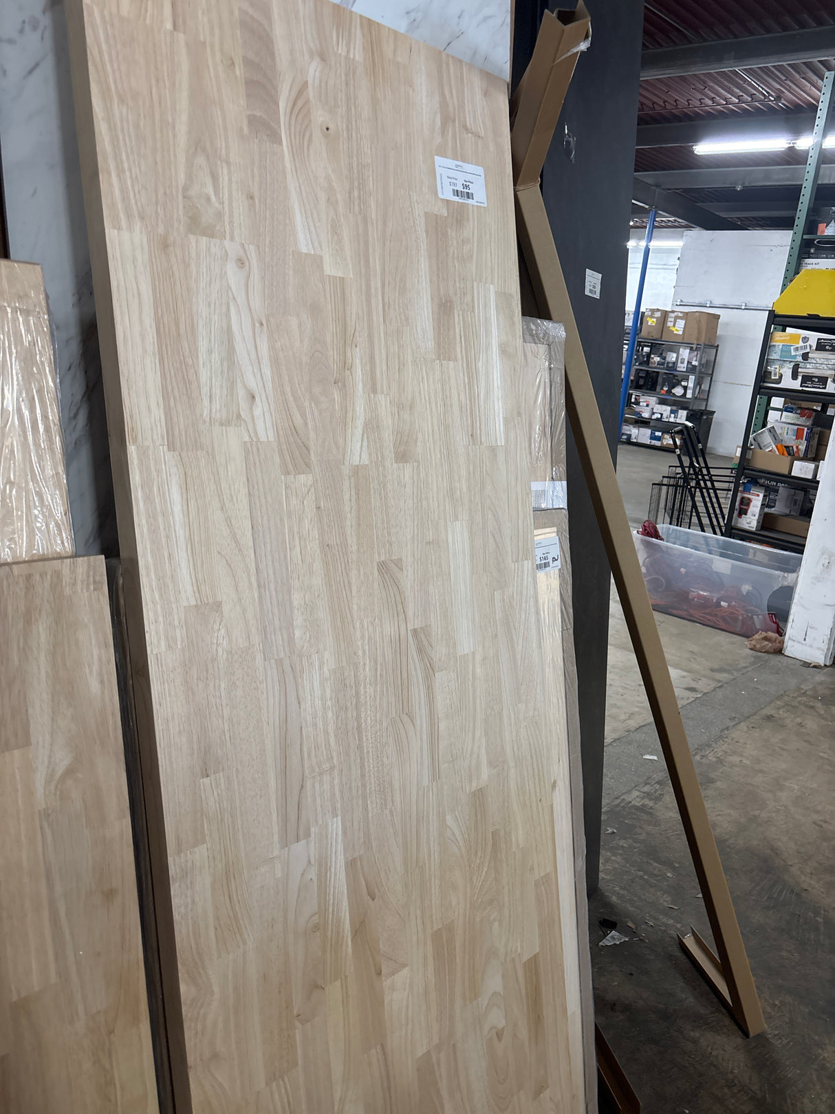 6 ft. L x 25 in. D Unfinished Hevea Solid Wood Butcher Block Countertop With Square Edge