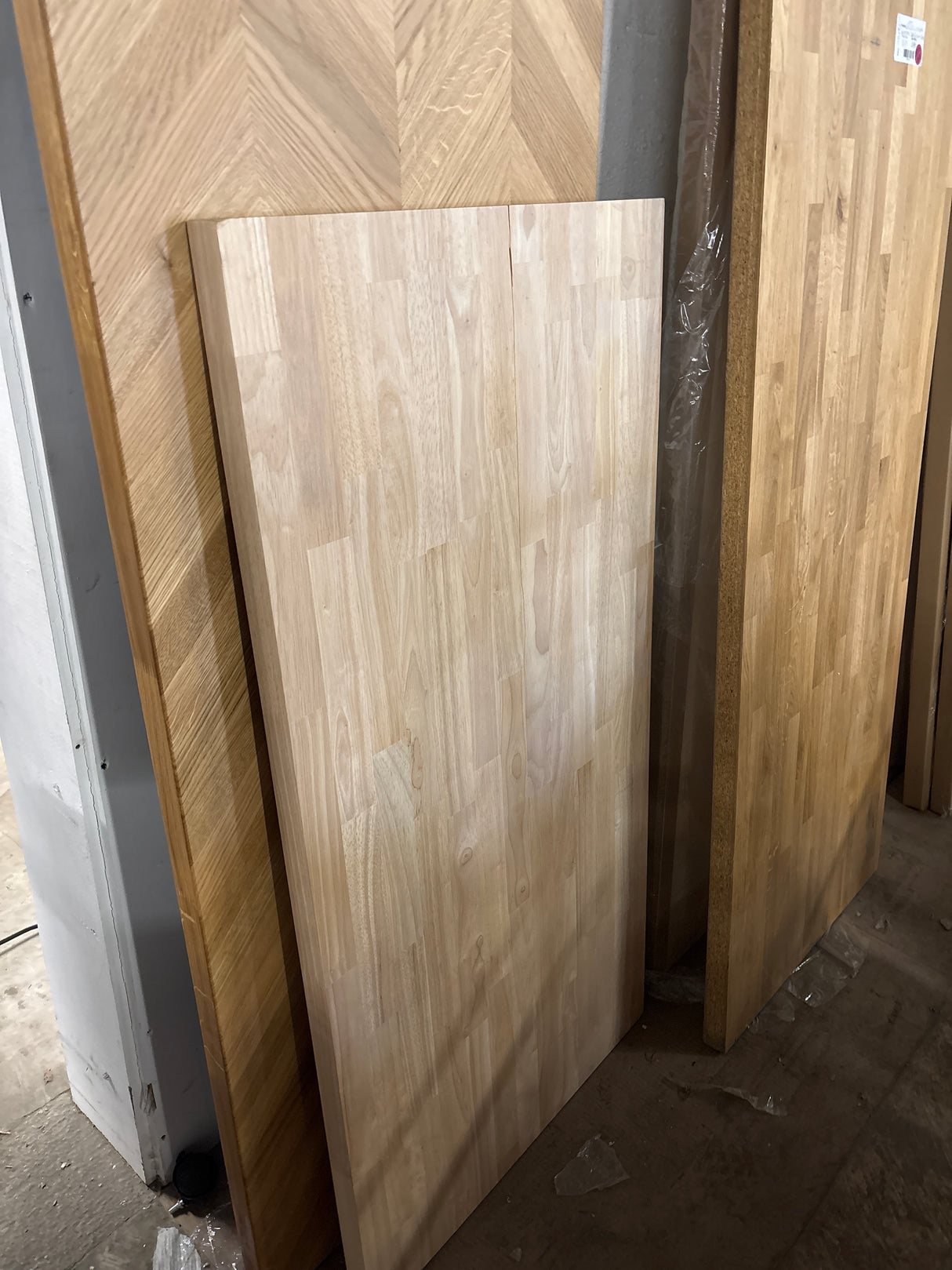 4 ft. L x 25 in. D Unfinished Hevea Solid Wood Butcher Block Countertop With Square Edge