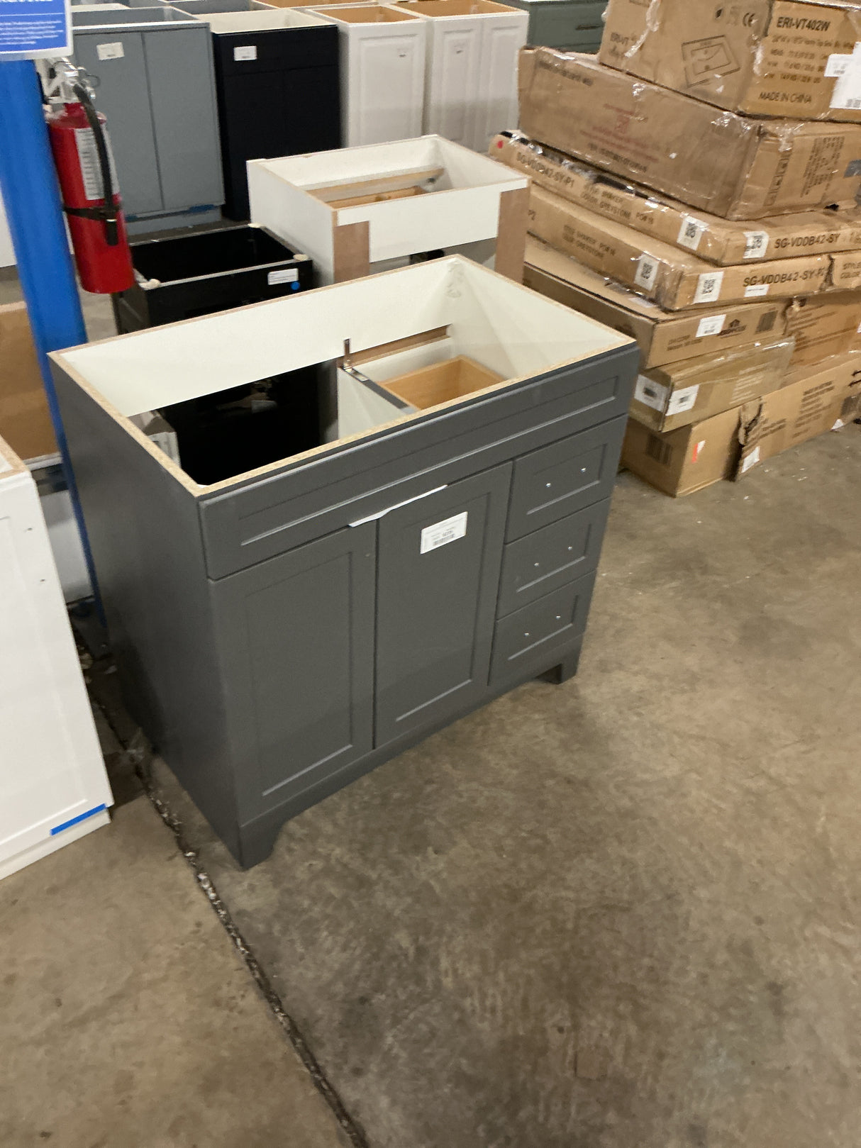 Thornbriar 36 in. W x 22 in. D x 34 in. H Bath Vanity Cabinet without Top in Cement