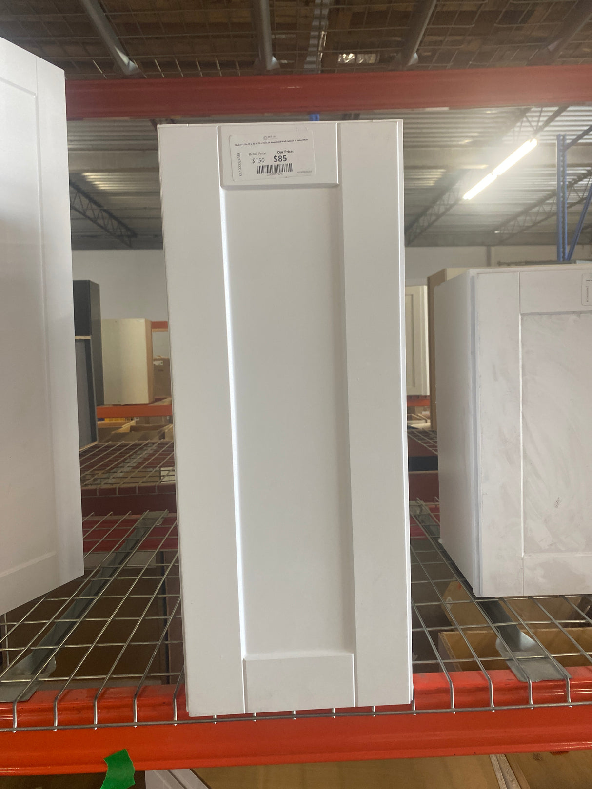 Shaker 12 in. W x 12 in. D x 30 in. H Assembled Wall Cabinet in Satin White