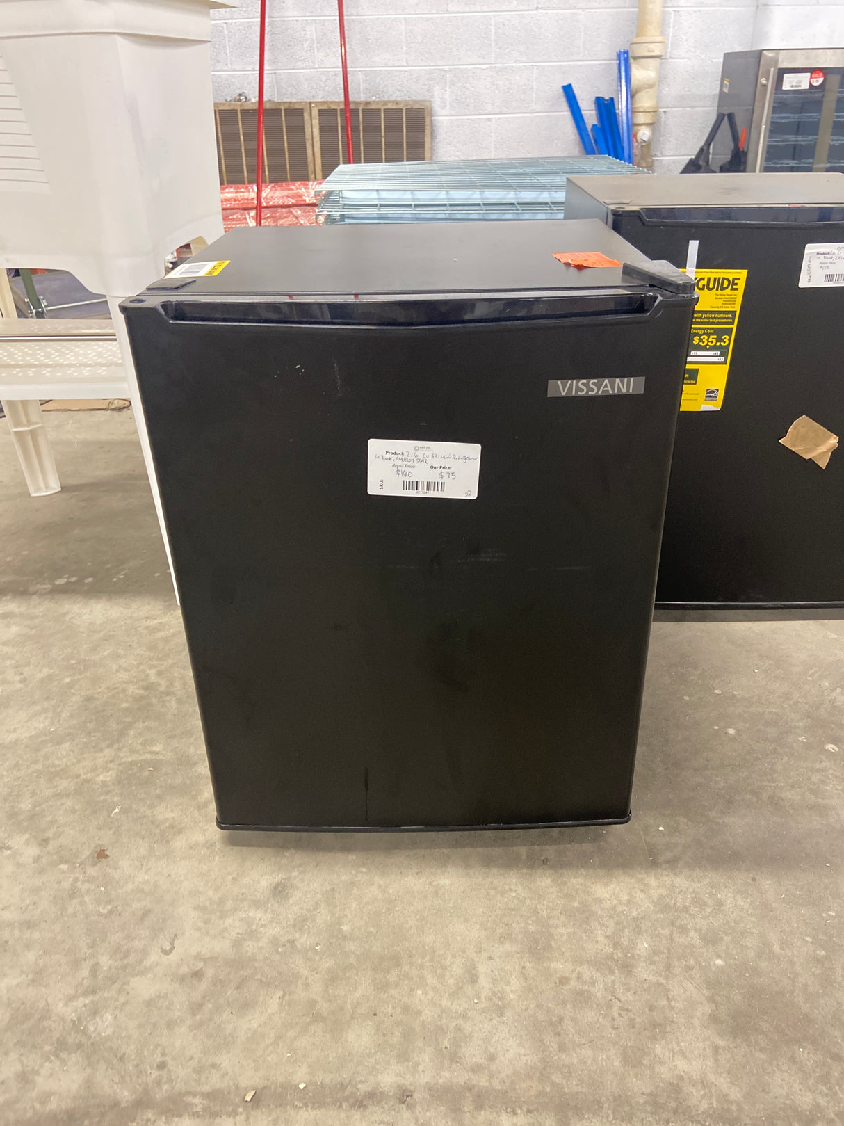 2.6 Cu. Ft. Mini Refrigerator in Black, ENERGY STAR