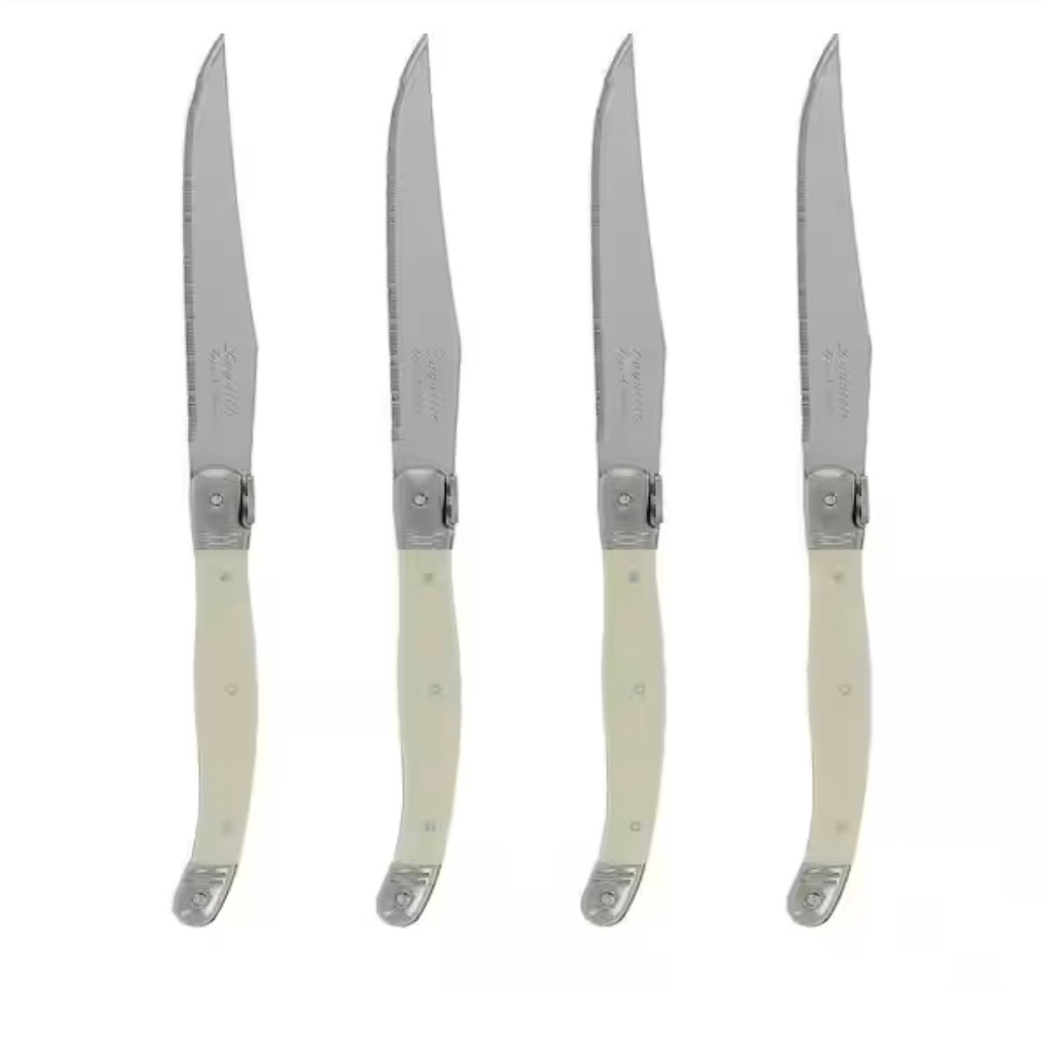 Laguiole 4-Piece Faux Ivory Steak Knives