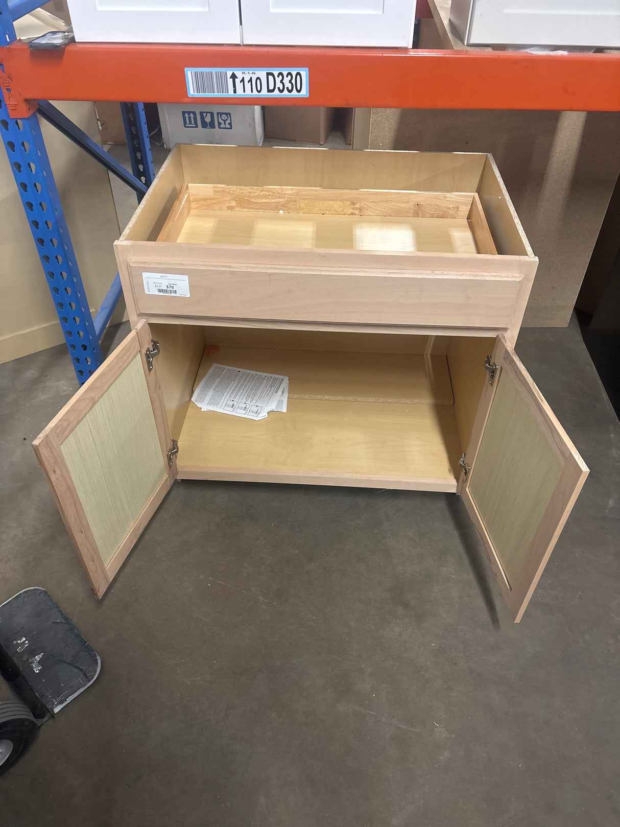 36 in. W x 24 in. D x 34.5 in. H Ready to Assemble Corner Sink Base Kitchen Cabinet in Unfinished with Recessed Panel