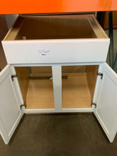 Load image into Gallery viewer, Courtland 30x24x34.5 Assembled Shaker Sink Base in Polar White

