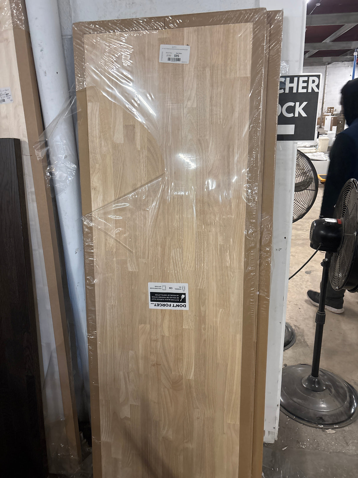 6 ft. L x 25 in. D Unfinished Hevea Solid Wood Butcher Block Countertop With Square Edge