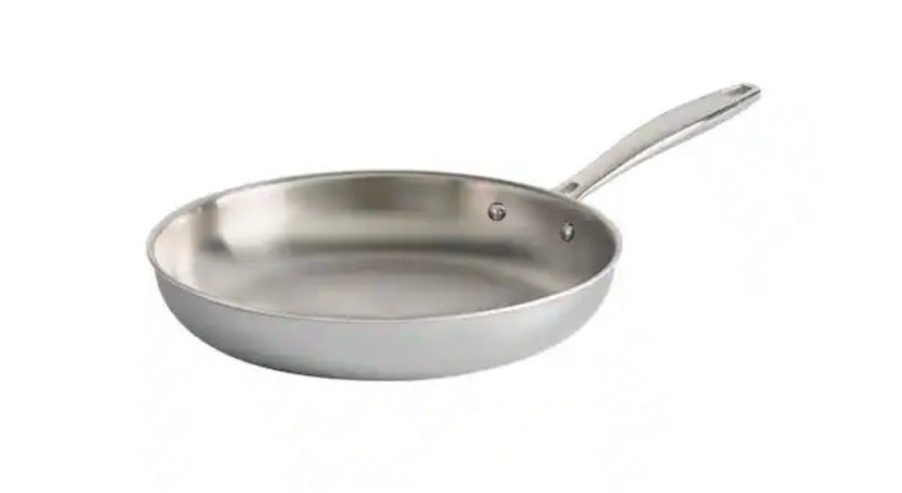 Gourmet Tri-Ply Clad 10 in. Stainless Steel Frying Pan