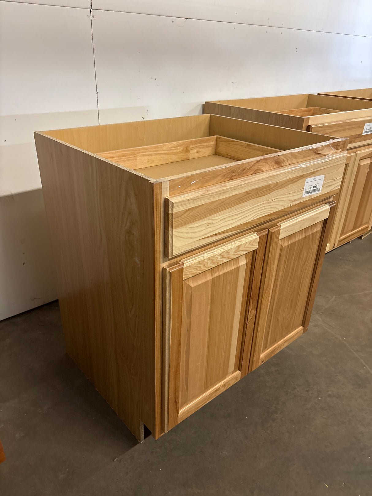 Hampton 30 in. W x 24 in. D x 34.5 in. H Assembled Base Cabinet in Natural Hickory