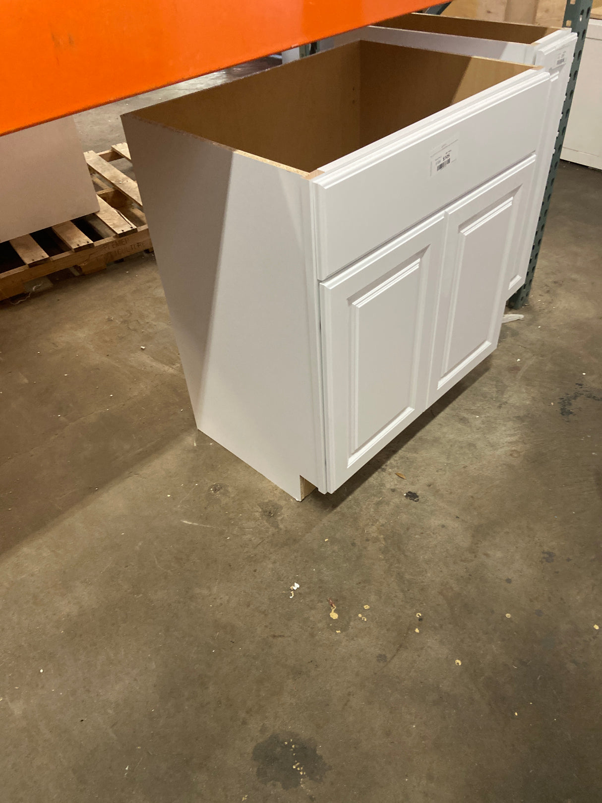 Hampton 30 in. W x 21 in. D x 34.5 in. H Assembled Bath Base Cabinet in Satin White without Shelf