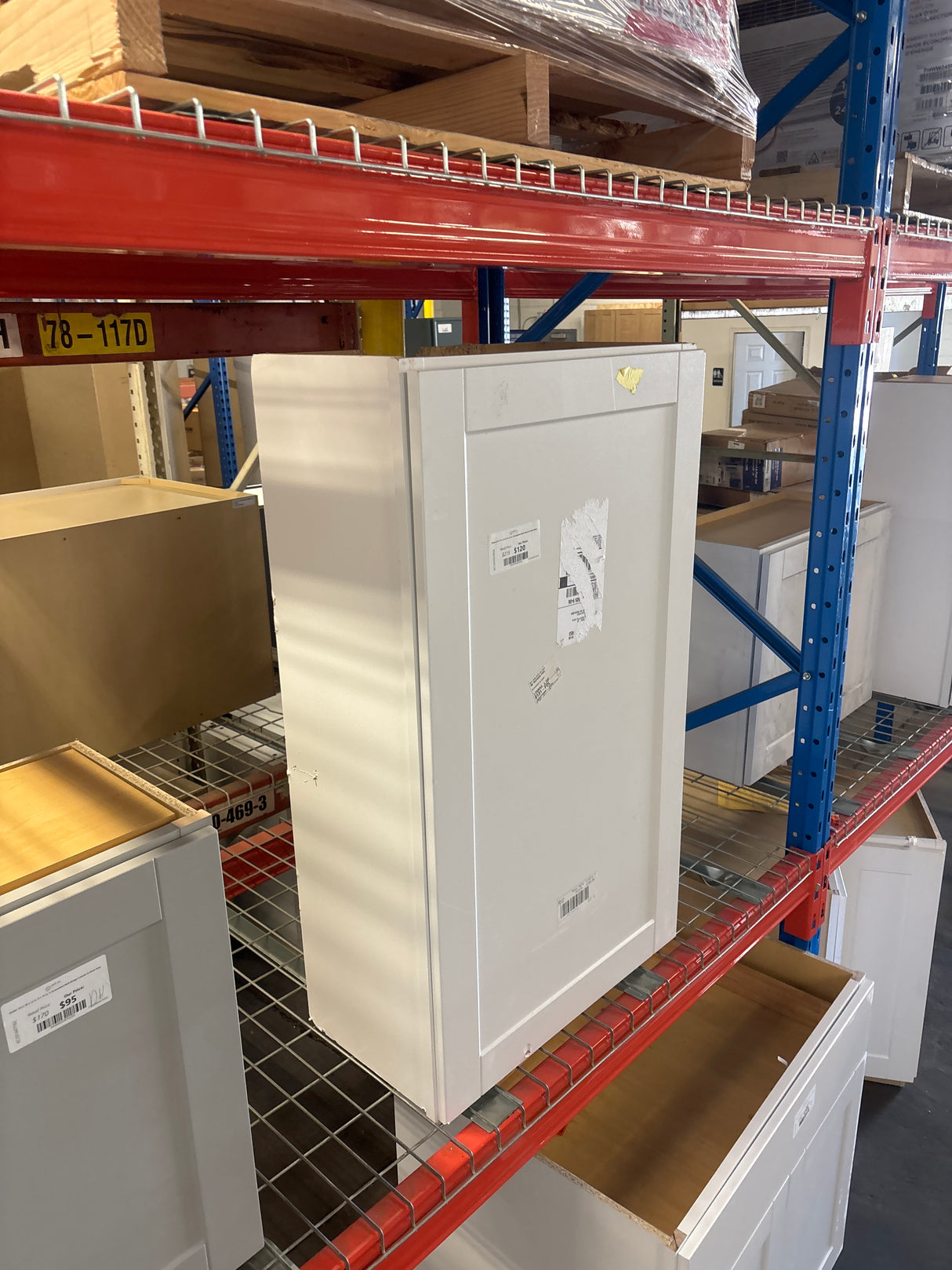 Shaker 24 in. W x 12 in. D x 42 in. H Assembled Wall Cabinet in Satin White