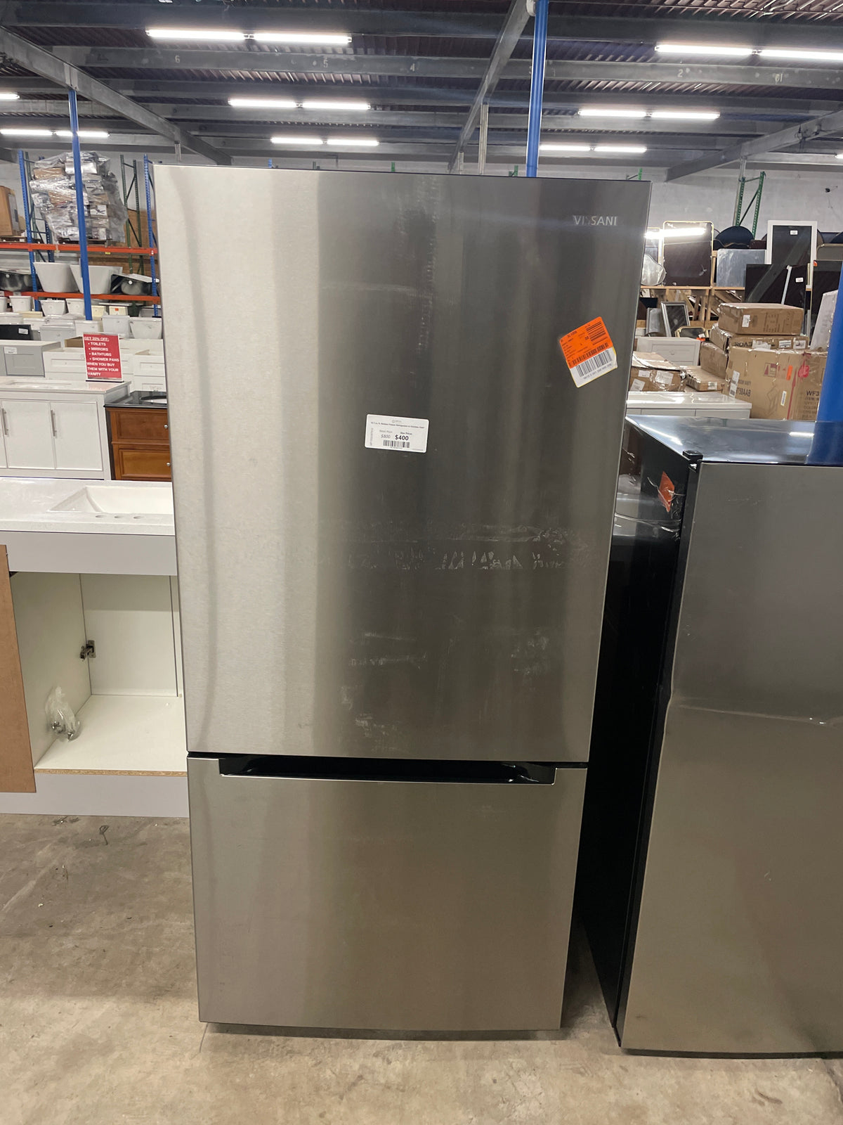 18.7 cu. ft. Bottom Freezer Refrigerator in Stainless Steel