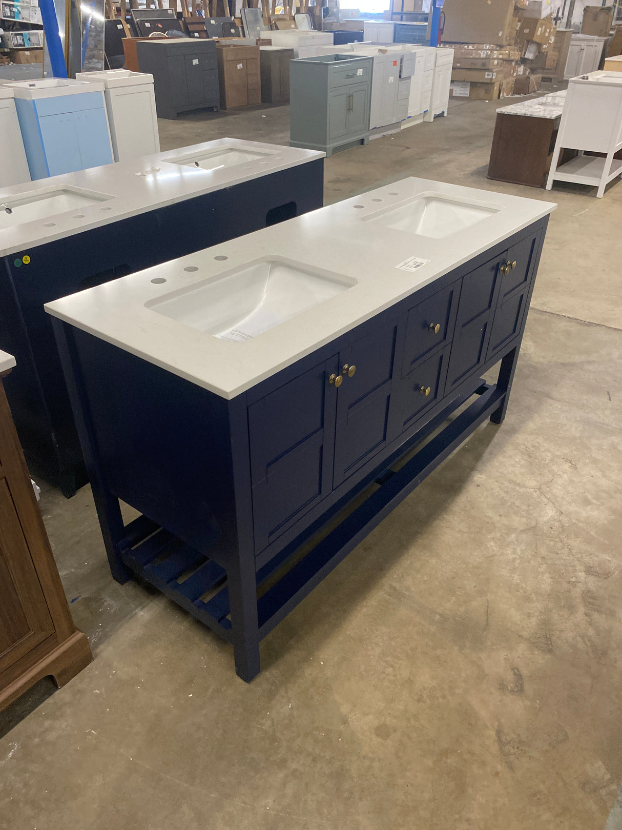 Newport Legacy Vanity 60"x22"x34" in Blue