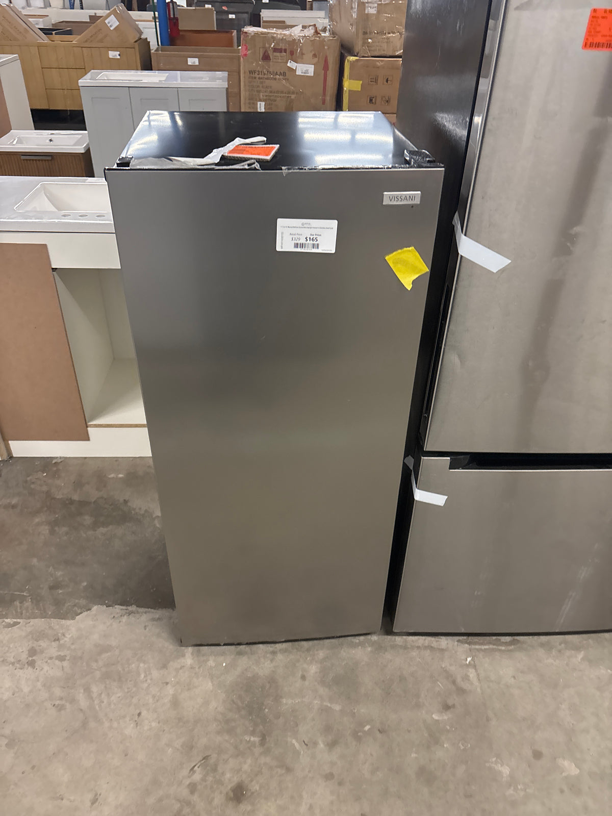 7.1 cu. ft. Manual Defrost Convertible Upright Freezer in Stainless Steel Look