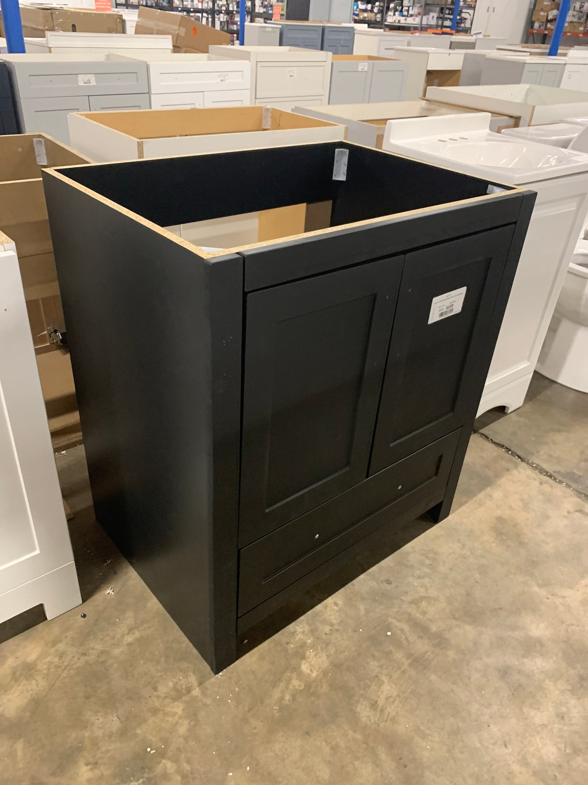 Craye 30 in. Bath Vanity Cabinet without Top in Matte Black