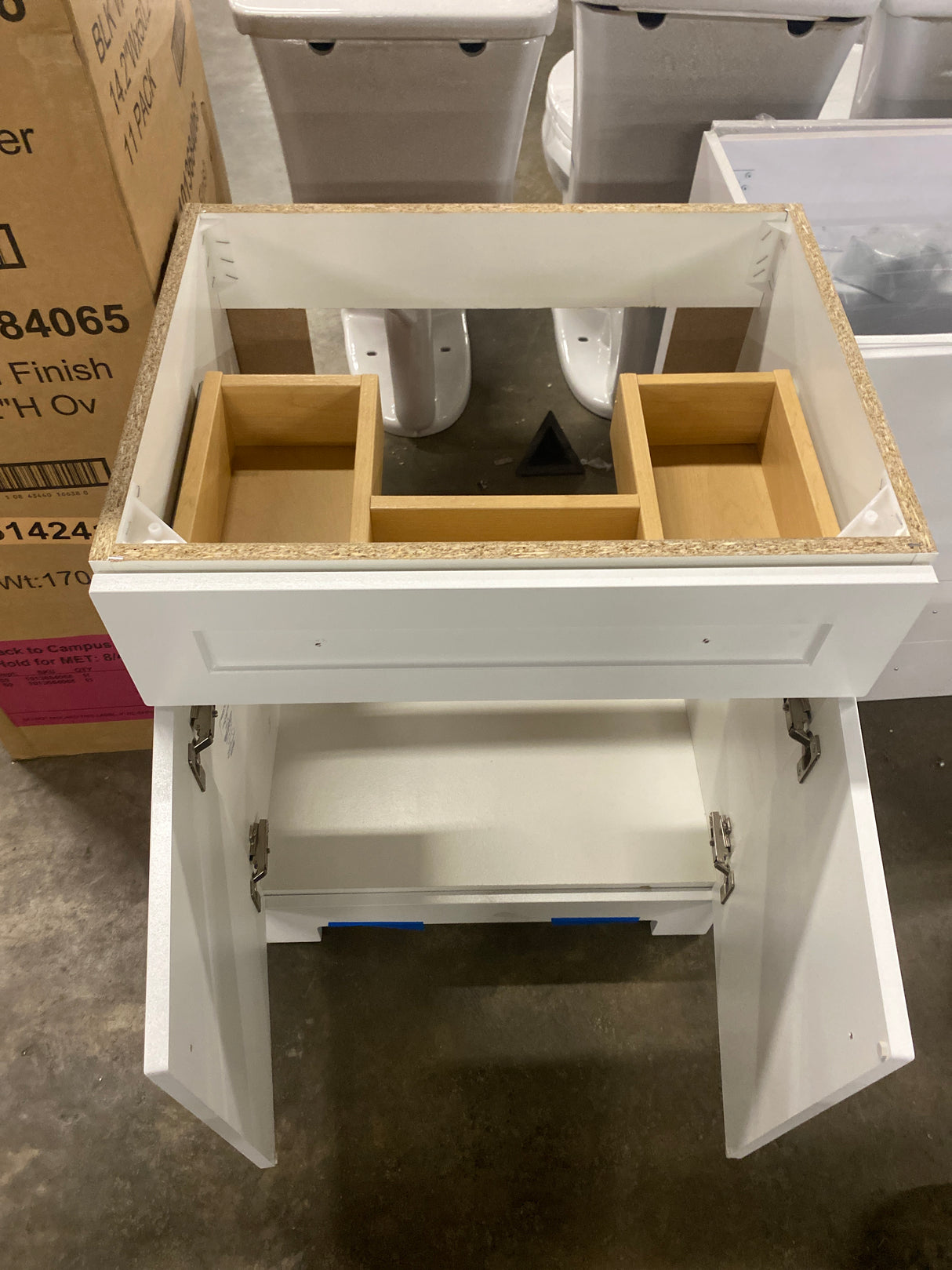 Everdean 25 in. W x 19 in. D x 34 in. H Single Sink Freestanding Bath Vanity in White (No Top)