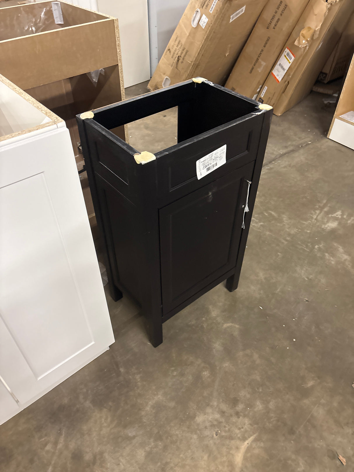 Arvesen 18 in. Single Sink Espresso Bath Vanity without Top