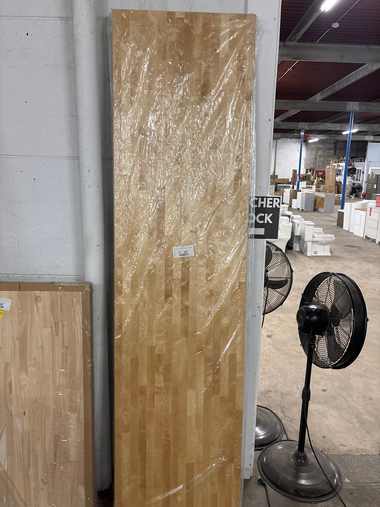 8 ft. L x 25 in. D Finished Engineered Birch Butcher Block Countertop