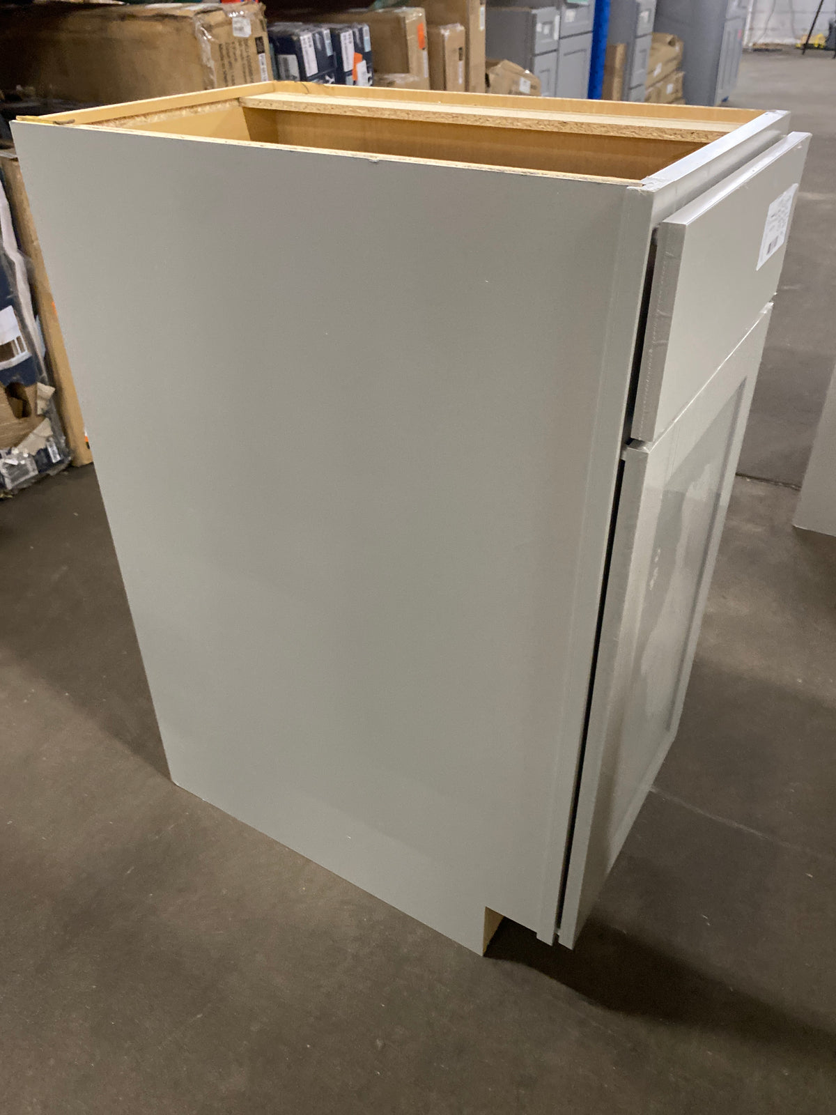 Courtland 15 in. W x 24 in. D x 34.5 in. H Assembled Shaker Base Kitchen Cabinet in Sterling Gray