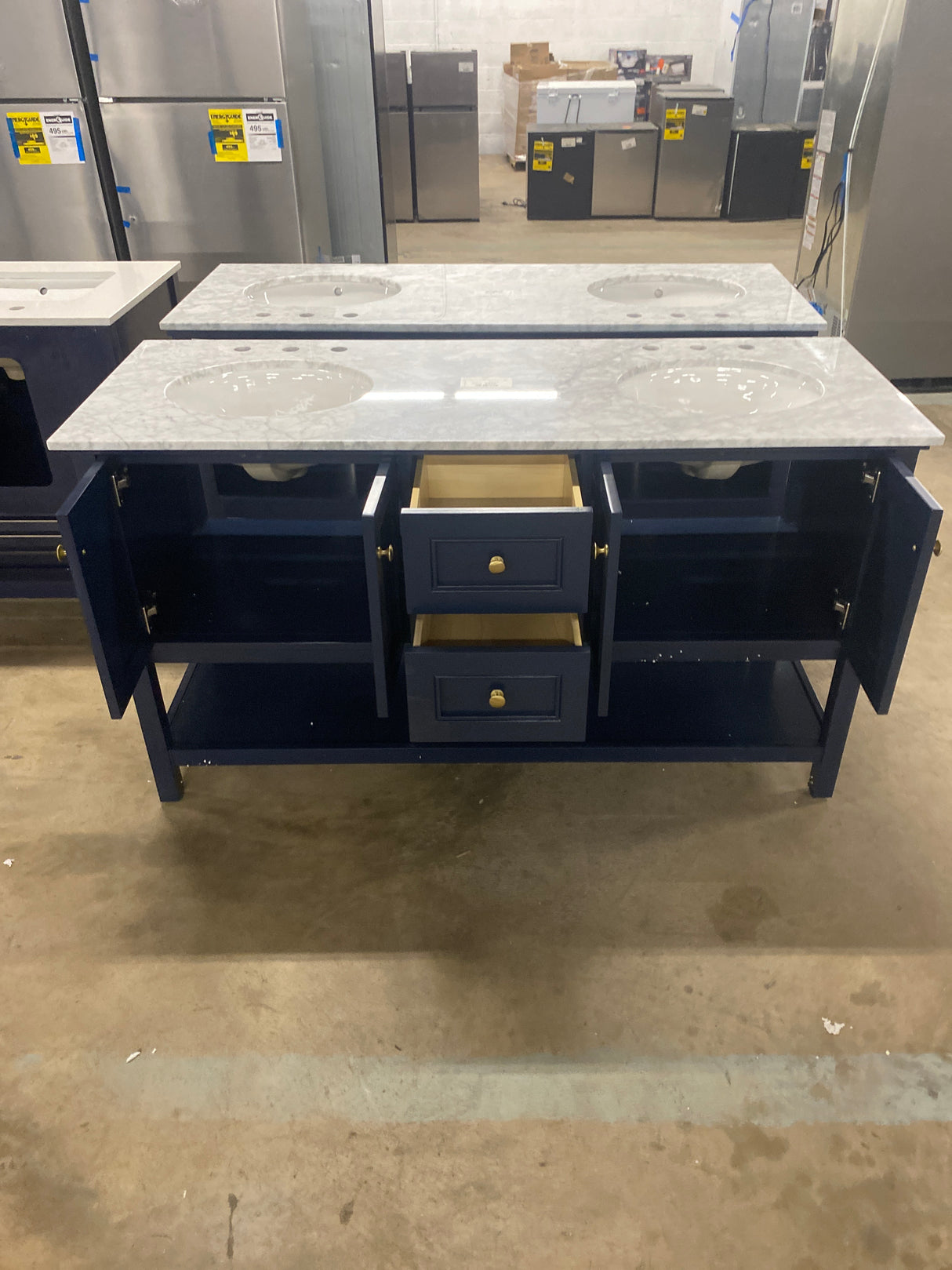 Sterling Vanity 1dw 60x22x34 in Blue