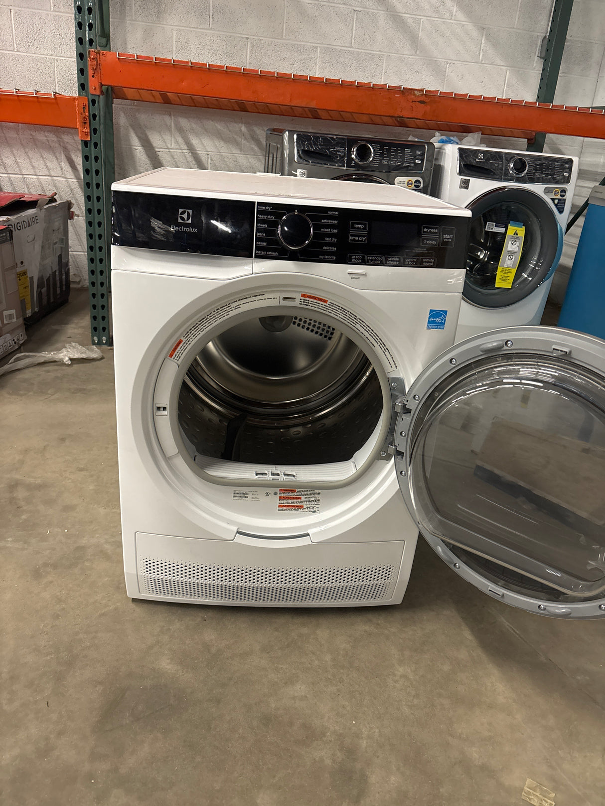 24 in. 4.0 cu. ft. Compact Stackable Electric Ventless Dryer in White with Instant Refresh, ENERGY STAR