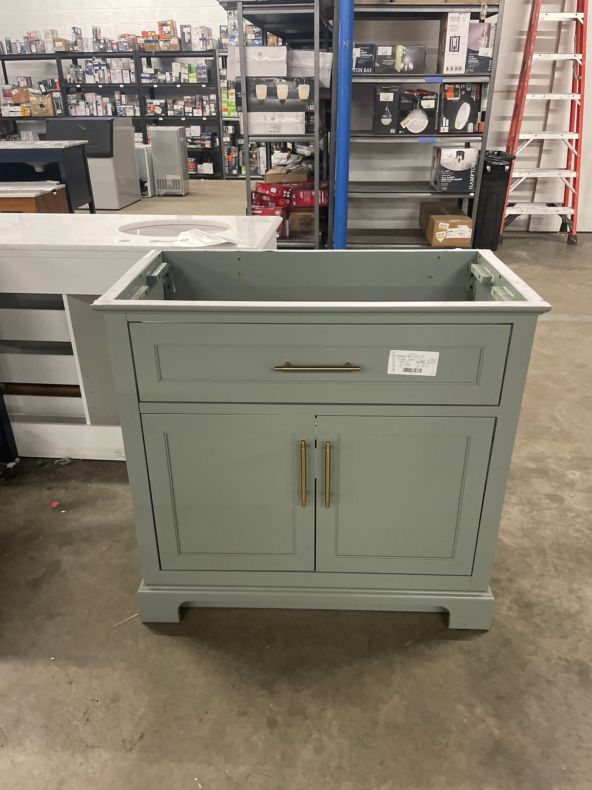 Doveton 36 in. Single Sink Sage Green Bath Vanity without Top