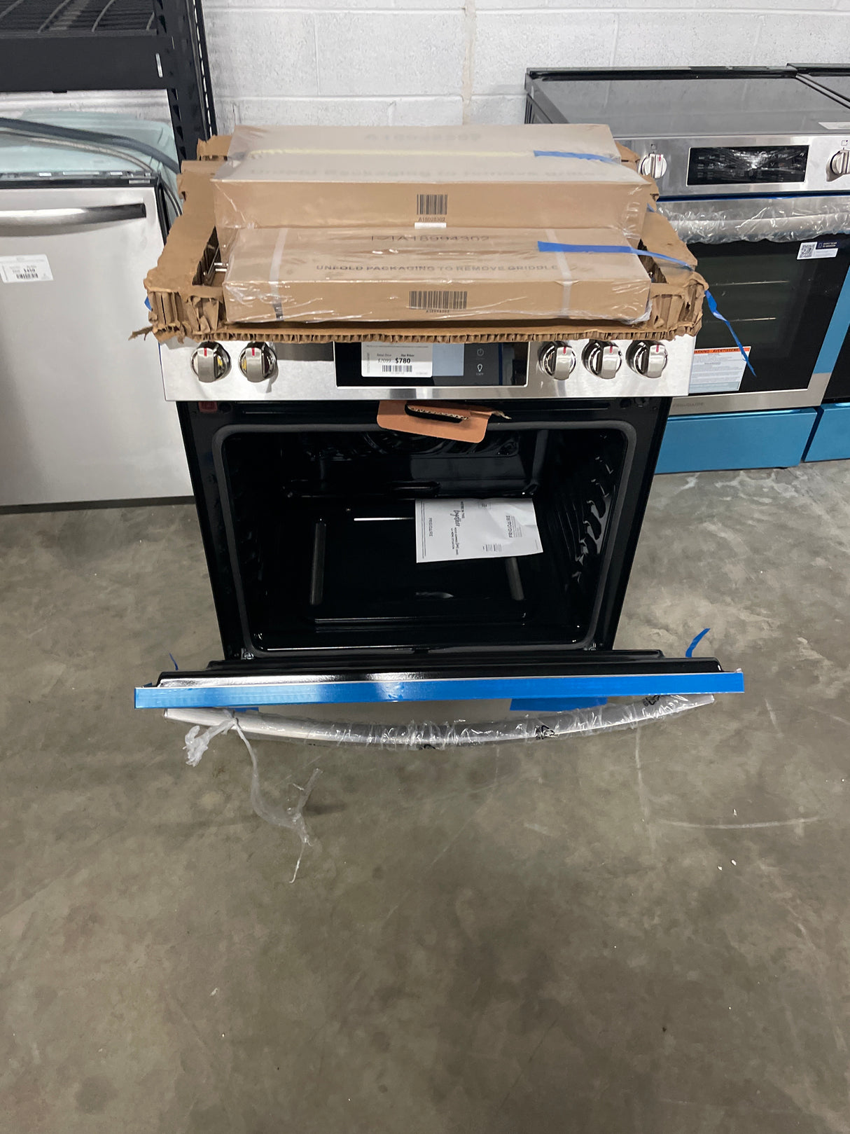 Gallery 30 in. 6 cu. ft. 5 Burner Slide-In Gas Range with Total Convection and Air Fry, Smudge Proof Stainless Steel