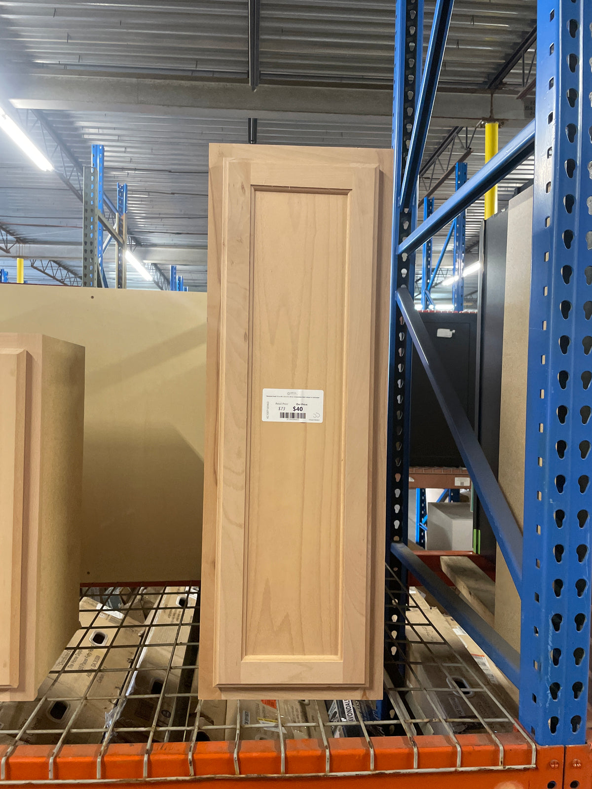 Recessed Panel 12 in. W x 12 in. D x 36 in. H Assembled Wall Cabinet in Unfinished