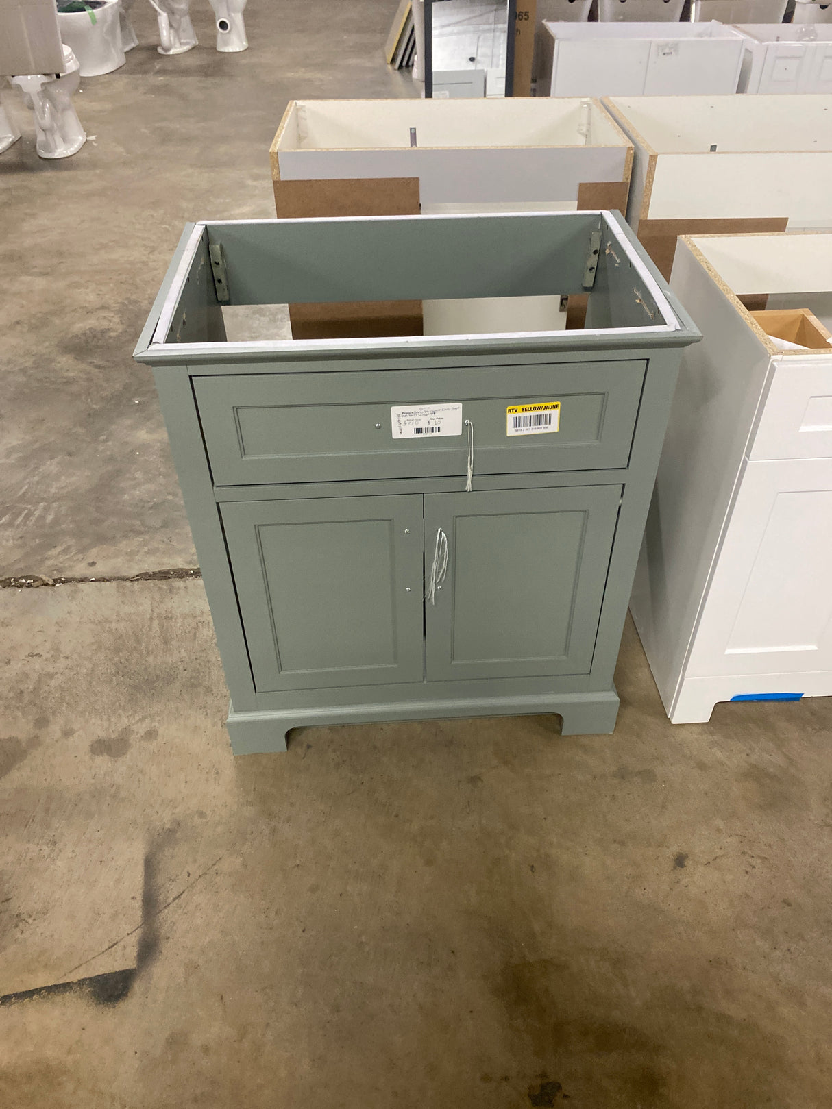 Doveton 30 in. Single Sink Sage Green Bath Vanity without top