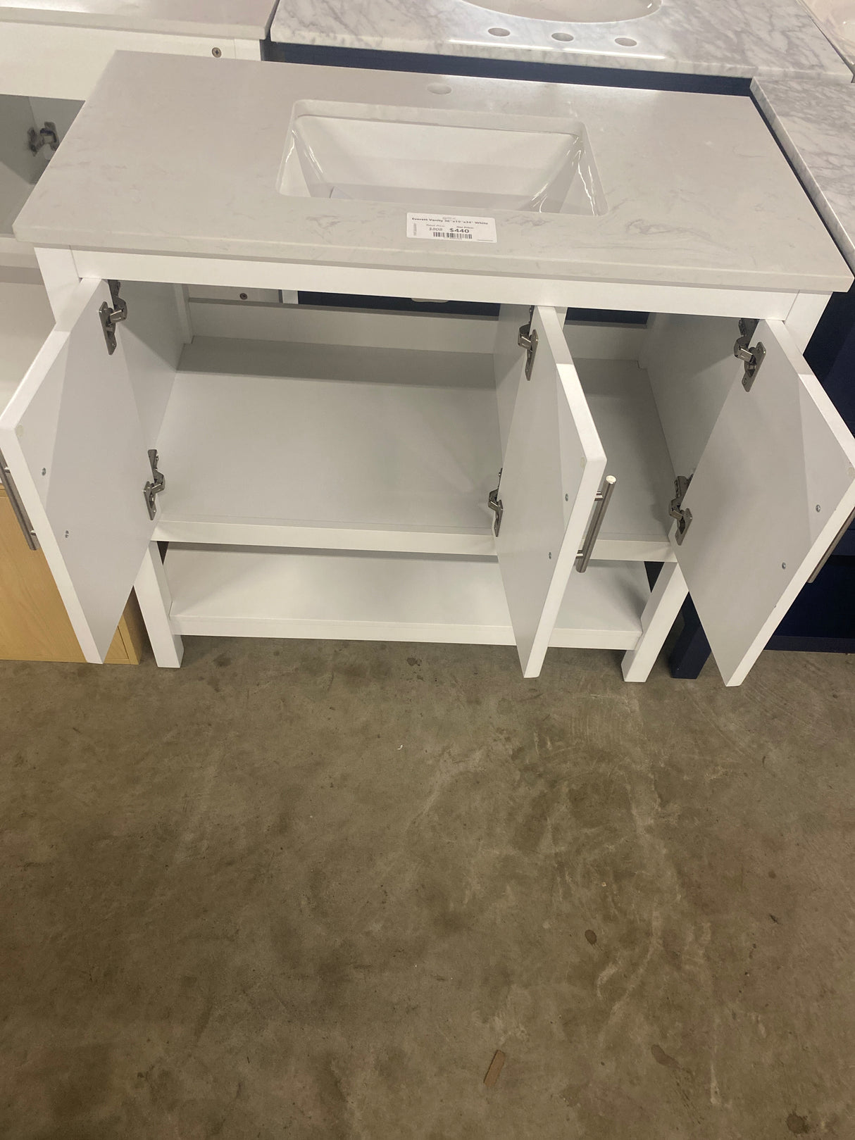 Everett Vanity 36''x19''x34" White